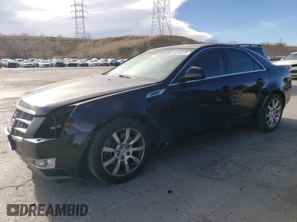 2008 Cadillac CTS AWD w/1SB with VIN 1G6DT57V280152447, listed as a Copart auction lot 49246675 with 110,944 mi miles and Salvage Title. Bid and sale history available at carsss.com. Image 1.