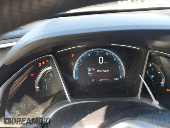 2017 Honda Civic Sedan EX-T with VIN 2HGFC1F39HH655078, listed as a Copart auction lot 48373685 with 101,106 mi miles and Salvage Title. Bid and sale history available at carsss.com. Image 9.