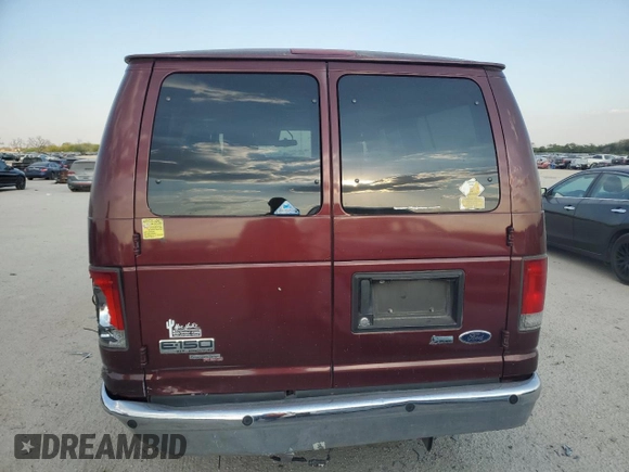 2010 Ford Econoline Wagon XL with VIN 1FMNE1BL8ADA22032, listed as a Copart auction lot 75355174 with 125,262 mi miles and Salvage Title. Bid and sale history available at carsss.com. Image 6.