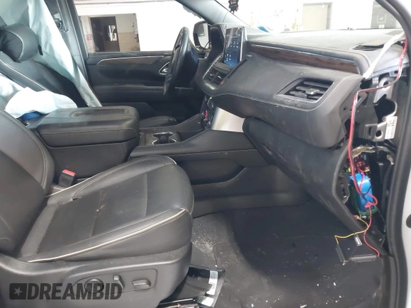 2023 Chevrolet Tahoe Premier with VIN 1GNSKSKD0PR217513, listed as a IAAI auction lot 41779222 with 55,424 mi miles and . Bid and sale history available at DreamBid. Image 5.