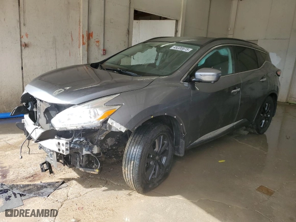 2017 Nissan Murano SL with VIN 5N1AZ2MH6HN166328, listed as a Copart auction lot 45235875 with 84,349 mi miles and Salvage Title. Bid and sale history available at carsss.com. Image 1.