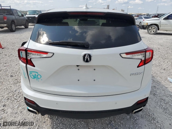 2022 Acura RDX w/Technology Package with VIN 5J8TC1H57NL006380, listed as a Copart auction lot 71384164 with 11,103 mi miles and Salvage Title. Bid and sale history available at carsss.com. Image 6.