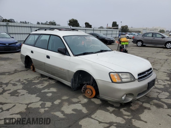 2000 Subaru Legacy Outback with VIN 4S3BH6653Y7651441, listed as a Copart auction lot 86209694 with Not provided miles and Salvage title. Bid and sale history available at DreamBid. Image 4.