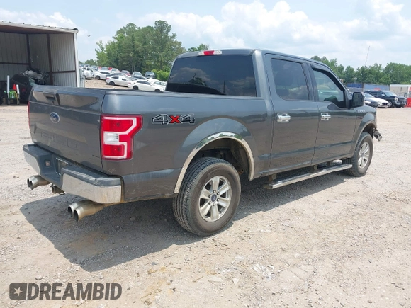 2018 Ford F-150 XL with VIN 1FTEW1E56JFC47584, listed as a IAAI auction lot 42397196 with 195,341 mi miles and . Bid and sale history available at DreamBid. Image 4.