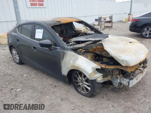 2014 Mazda 3 i Touring z VIN JM1BM1V71E1215932, wystawiony jako IAAI lot #42138164 z przebiegiem Nie podano mil oraz . Historia ofert i sprzedaży dostępna na DreamBid. Obrazek 1.