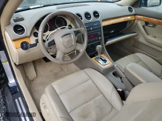 2007 Audi A4 2.0T with VIN WAUAF48H27K017866, listed as a Copart auction lot 86178714 with 66,146 mi miles and Salvage Title. Bid and sale history available at carsss.com. Image 8.