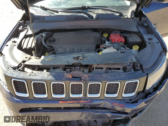 2020 Jeep Compass Limited with VIN 3C4NJDCB0LT203629, listed as a Copart auction lot 52348655 with 71,749 mi miles and Salvage title. Bid and sale history available at DreamBid. Image 12.