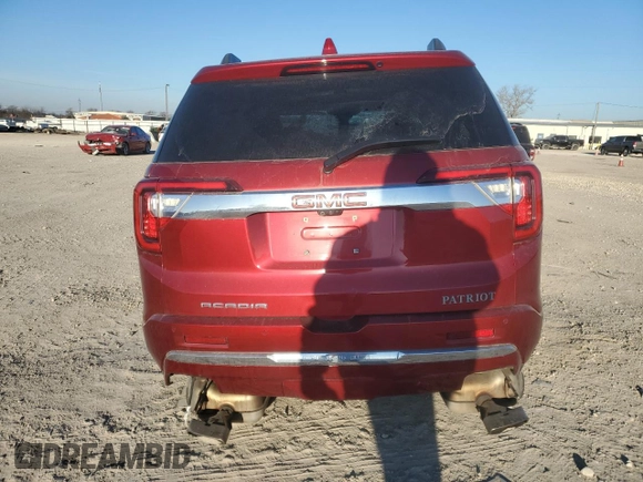 2021 GMC Acadia Denali with VIN 1GKKNPLS7MZ183015, listed as a Copart auction lot 41805375 with Not Provided miles and Salvage Title. Bid and sale history available at carsss.com. Image 6.
