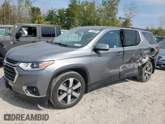 2021 Chevrolet Traverse LT Leather with VIN 1GNEVHKWXMJ177394, listed as a Copart auction lot 71630004 with 51,714 mi miles and Non Repairable. Bid and sale history available at carsss.com. Image 1.