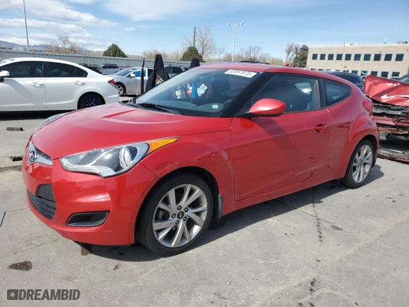 2016 Hyundai Veloster with VIN KMHTC6AD0GU254993, listed as a Copart auction lot 50057975 with 115,263 mi miles and Salvage Title. Bid and sale history available at carsss.com. Image 1.