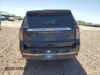 2022 Chevrolet Suburban LT with VIN 1GNSKCKDXNR317511, listed as a Copart auction lot 52573795 with 134,062 mi miles and Salvage Title. Bid and sale history available at DreamBid. Image 6.
