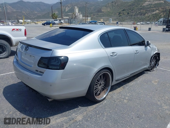 2006 Lexus GS 430 with VIN JTHBN96S965009782, listed as a IAAI auction lot 42164137 with 148,110 mi miles and . Bid and sale history available at DreamBid. Image 4.