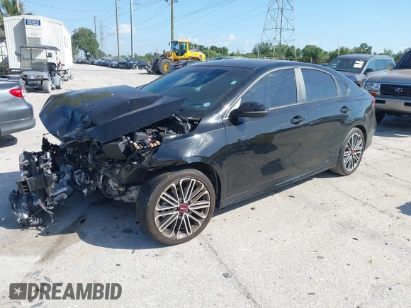 2023 Kia Forte GT with VIN 3KPF44AC0PE678151, listed as a IAAI auction lot 42016937 with 15,882 mi miles and . Bid and sale history available at carsss.com. Image 17.