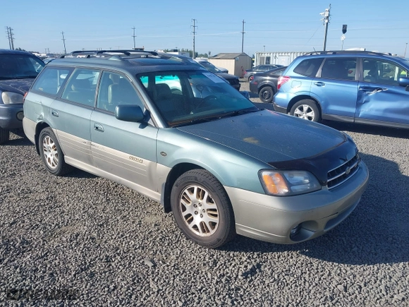 2001 Subaru Legacy Wagon Outback H6 L.L. Bean Edition with VIN 4S3BH806517626205, listed as a IAAI auction lot 42087202 with 188,538 mi miles. Bid and sale history available at carsss.com. Image 1.