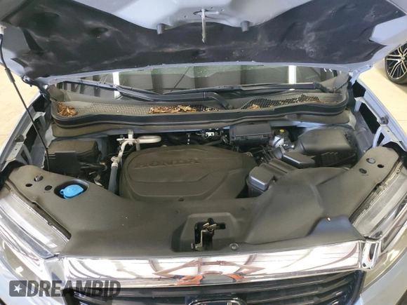 2023 Honda Ridgeline RTL-E with VIN 5FPYK3F77PB001460, listed as a Copart auction lot 61383785 with 27,423 mi miles and Salvage title. Bid and sale history available at DreamBid. Image 11.