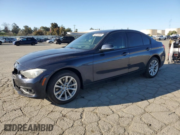 2016 BMW 3 Series 320i with VIN WBA8A9C52GK618301, listed as a Copart auction lot 48143695 with 94,799 mi miles and Salvage Title. Bid and sale history available at carsss.com. Image 1.
