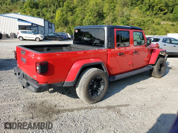 2022 Jeep Gladiator Overland with VIN 1C6HJTFG6NL103412, listed as a Copart auction lot 70449954 with Not provided miles and Salvage title. Bid and sale history available at DreamBid. Image 3.