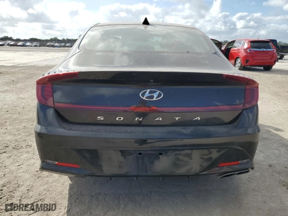2021 Hyundai Sonata SEL with VIN KMHL64JA6MA144982, listed as a Copart auction lot 44733025 with 44,587 mi miles and Non Repairable. Bid and sale history available at carsss.com. Image 6.