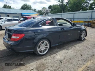 2012 Mercedes-Benz C 250 with VIN WDDGJ4HB0CF755536, listed as a Copart auction lot 58962955 with 117,349 mi miles and Salvage title. Bid and sale history available at DreamBid. Image 3.