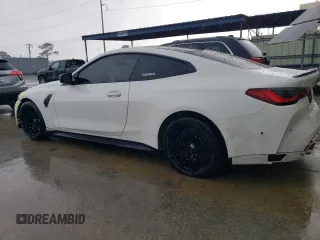 2021 BMW M4 Competition with VIN WBS33AZ09MCG53536, listed as a Copart auction lot 80119524 with 23,494 mi miles and Salvage Title. Bid and sale history available at carsss.com. Image 2.