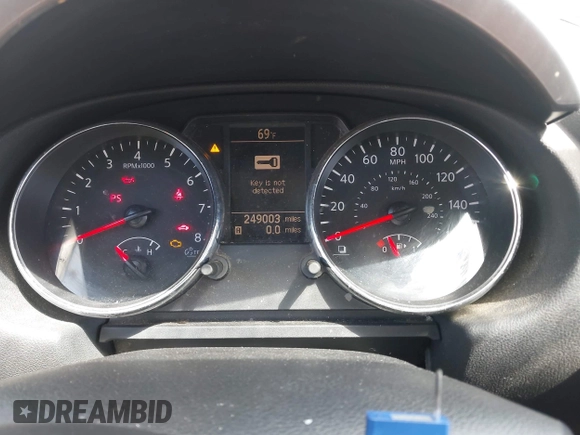 2013 Nissan Rogue S with VIN JN8AS5MT0DW521338, listed as a IAAI auction lot 41989458 with 249,003 mi miles. Bid and sale history available at carsss.com. Image 7.