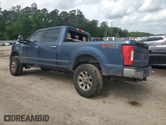 2017 Ford F-250 Lariat z VIN 1FT7W2BT4HEB74233, wystawiony jako Copart lot #55230605 z przebiegiem Nie podano mil oraz Szkoda całkowita • Salvage title. Historia ofert i sprzedaży dostępna na DreamBid. Obrazek 2.