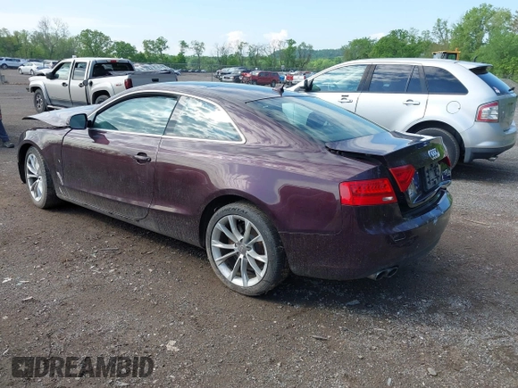 2014 Audi A5 Premium Plus with VIN WAULFAFR0EA027947, listed as a IAAI auction lot 42268709 with 195,060 mi miles and . Bid and sale history available at DreamBid. Image 3.