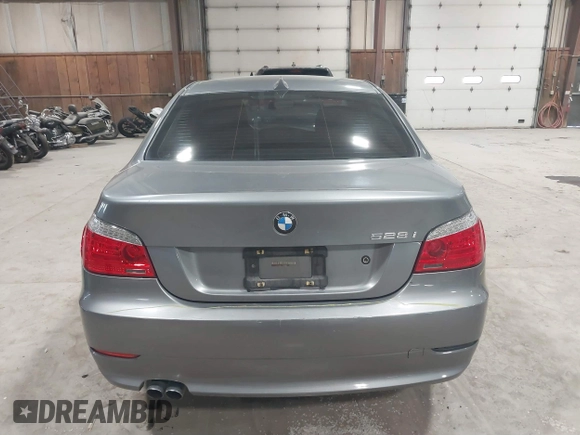 2008 BMW 5 Series 528xi with VIN WBANV13588CZ51090, listed as a IAAI auction lot 41854045 with 144,455 mi miles. Bid and sale history available at carsss.com. Image 16.