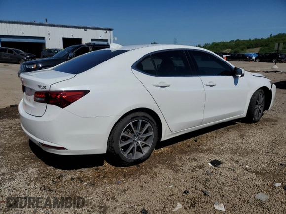 2015 Acura TLX V6 with VIN 19UUB2F38FA010790, listed as a Copart auction lot 58811015 with 73,973 mi miles and Salvage title. Bid and sale history available at DreamBid. Image 3.