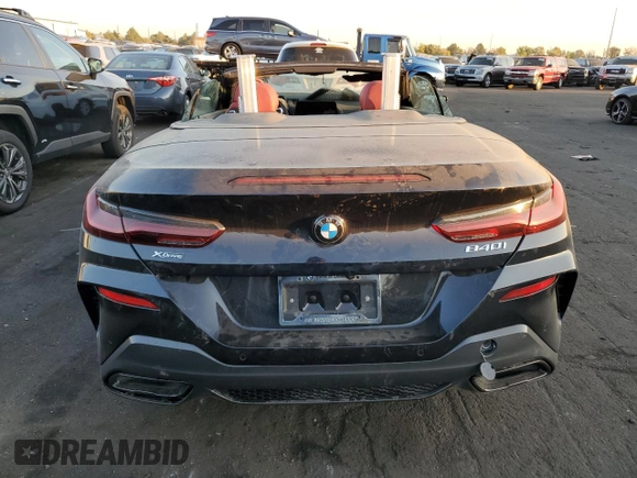 2023 BMW 8 Series 840i with VIN WBADZ4C05PCM43258, listed as a Copart auction lot 76588524 with Not provided miles and Salvage title. Bid and sale history available at DreamBid. Image 6.