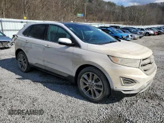 2017 Ford Edge Titanium with VIN 2FMPK4K81HBC42823, listed as a Copart auction lot 45937205 with 0 mi miles and Salvage Title. Bid and sale history available at carsss.com. Image 4.