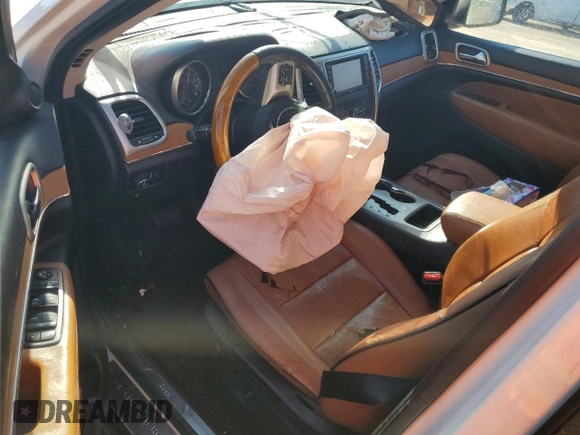 2012 Jeep Grand Cherokee Overland with VIN 1C4RJECT9CC237113, listed as a Copart auction lot 42208145 with 0 mi miles and Salvage Title. Bid and sale history available at carsss.com. Image 8.