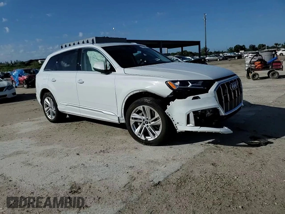 2024 Audi Q7 Premium z VIN WA1ACBF7XRD004147, wystawiony jako Copart lot #46189845 z przebiegiem 14 621 mil mil oraz Szkoda całkowita • Salvage title. Historia ofert i sprzedaży dostępna na DreamBid. Obrazek 11.