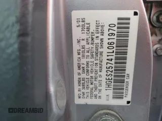 2001 Honda Civic EX z VIN 1HGES25741L061970, wystawiony jako Copart lot #58154285 z przebiegiem 211 414 mil mil oraz Szkoda całkowita • Salvage title. Historia ofert i sprzedaży dostępna na DreamBid. Obrazek 13.