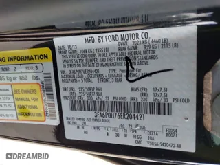 2014 Ford Fusion SE with VIN 3FA6P0H76ER204421, listed as a IAAI auction lot 41905561 with 190,604 mi miles. Bid and sale history available at carsss.com. Image 9.