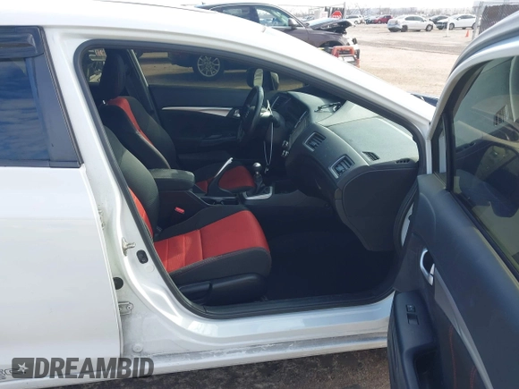 2015 Honda Civic Sedan Si with VIN 2HGFB6E53FH707773, listed as a IAAI auction lot 41427654 with 90,583 mi miles. Bid and sale history available at carsss.com. Image 5.