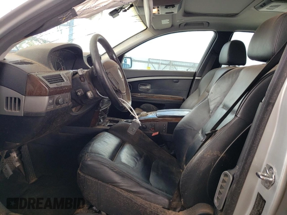 2003 BMW 7 Series 745Li with VIN WBAGN63453DS44125, listed as a Copart auction lot 69498914 with Not Provided miles and Salvage Title. Bid and sale history available at DreamBid. Image 7.