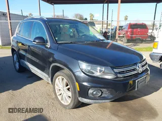 2012 Volkswagen Tiguan S with VIN WVGBV7AX4CW607546, listed as a IAAI auction lot 41295646 with 115,670 mi miles and . Bid and sale history available at DreamBid. Image 1.