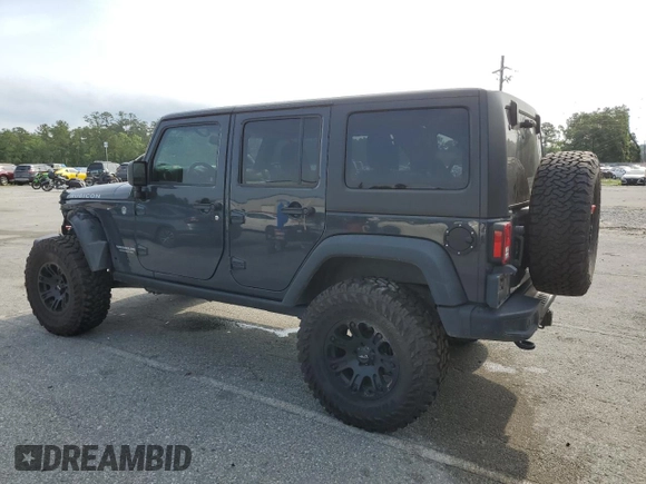 2017 Jeep Wrangler Unlimited Rubicon с VIN 1C4HJWFG8HL646923, выставлен на аукционе Copart как лот 57409125 с пробегом 79 835 миль миль и Списание • Salvage title. История ставок и продаж доступна на DreamBid. Изображение 2.