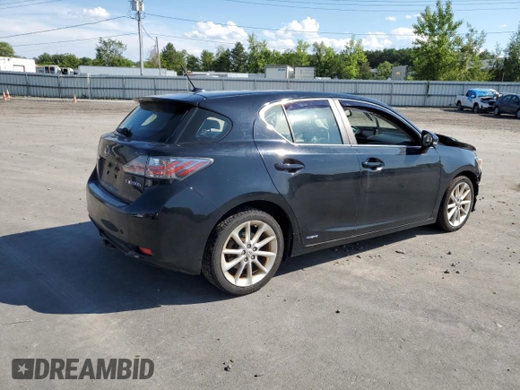 2012 Lexus CT 200h with VIN JTHKD5BH9C2067295, listed as a Copart auction lot 63243835 with 190,622 mi miles and Salvage title. Bid and sale history available at DreamBid. Image 3.