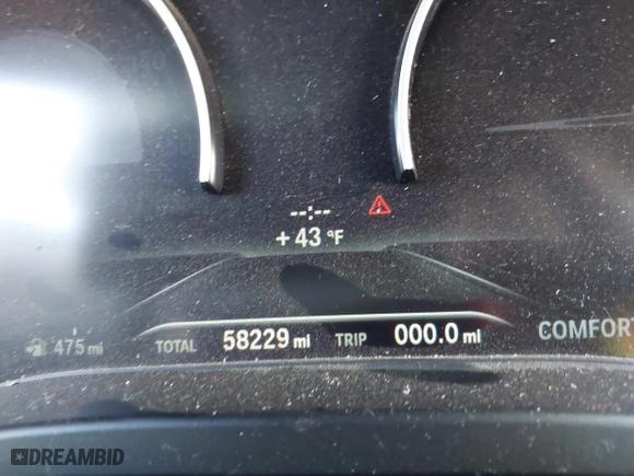 2020 BMW X3 sDrive30i with VIN 5UXTY3C05L9D14540, listed as a IAAI auction lot 41513178 with 58,229 mi miles. Bid and sale history available at carsss.com. Image 7.