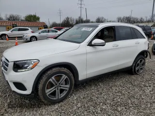 2019 Mercedes-Benz GLC with VIN WDC0G4JB7KV184419, listed as a Copart auction lot 51949435 with 103,886 mi miles and Salvage Title. Bid and sale history available at carsss.com. Image 1.