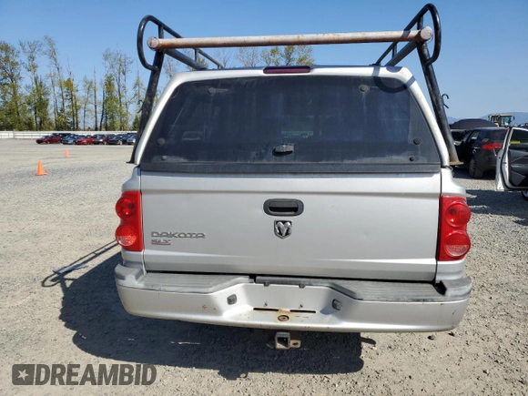 2007 Dodge Dakota SLT with VIN 1D7HW48K67S137401, listed as a Copart auction lot 53664505 with 182,862 mi miles and Clean Title. Bid and sale history available at carsss.com. Image 6.