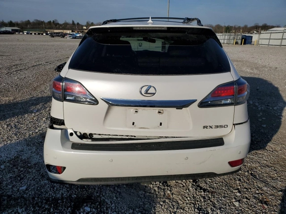 2013 Lexus RX 350 with VIN 2T2BK1BAXDC166015, listed as a Copart auction lot 48968335 with 0 mi miles and Salvage Title. Bid and sale history available at carsss.com. Image 6.