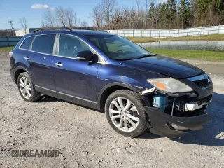 2012 Mazda CX-9 Grand Touring with VIN JM3TB3DV7C0350249, listed as a Copart auction lot 53088555 with 184,240 mi miles and Salvage Title. Bid and sale history available at carsss.com. Image 4.