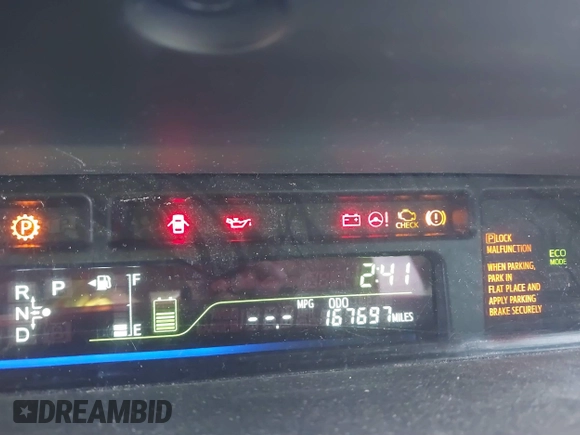2014 Toyota Prius Two with VIN JTDZN3EUXEJ005908, listed as a IAAI auction lot 41335964 with 167,697 mi miles and . Bid and sale history available at DreamBid. Image 16.