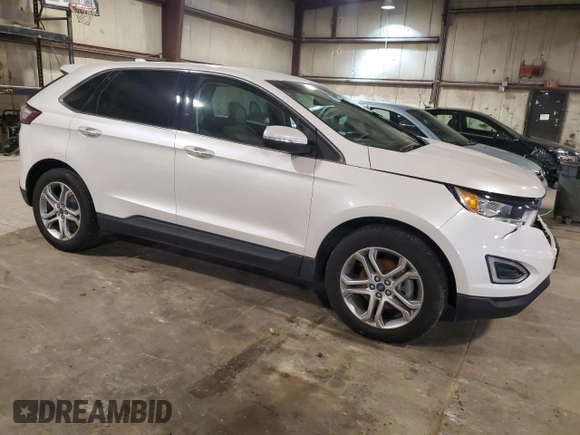 2015 Ford Edge Titanium z VIN 2FMTK3K91FBB08263, wystawiony jako Copart lot #55448405 z przebiegiem 135 788 mil mil oraz Szkoda całkowita • Salvage title. Historia ofert i sprzedaży dostępna na DreamBid. Obrazek 4.