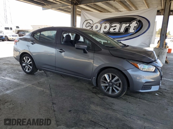 2021 Nissan Versa SV with VIN 3N1CN8EV7ML838541, listed as a Copart auction lot 61648435 with 24,099 mi miles and Salvage title. Bid and sale history available at DreamBid. Image 4.