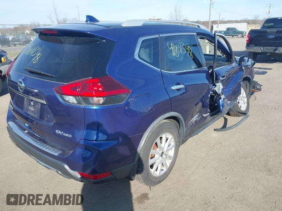2018 Nissan Rogue SV with VIN JN8AT2MV4JW321085, listed as a IAAI auction lot 41801348 with 120,406 mi miles. Bid and sale history available at carsss.com. Image 4.
