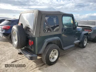 2003 Jeep Wrangler Sport with VIN 1J4FA49S43P301542, listed as a Copart auction lot 75704824 with Not Provided miles and Salvage Title. Bid and sale history available at carsss.com. Image 3.